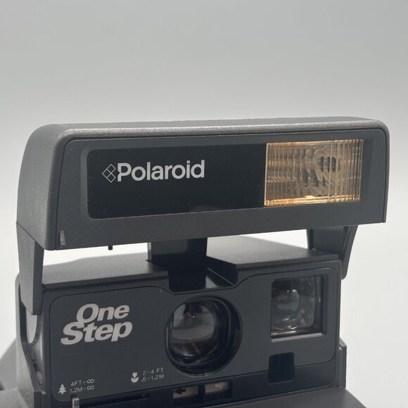 Vintage Polaroid OneStep Instant Camera Classic Black 600 Film Camera Retro - Picture 8 of 11